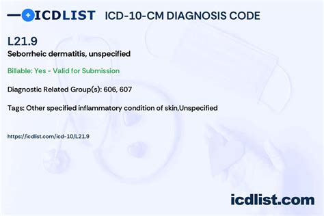 icd 10 code for seborrheic dermatitis